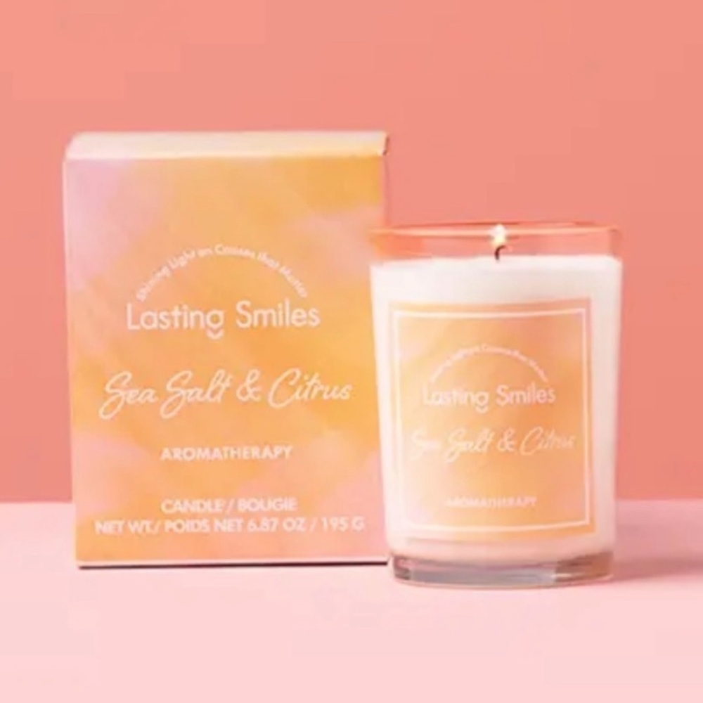 Lasting Smiles Sea Salt & Citrus Aromatherapy Candle
